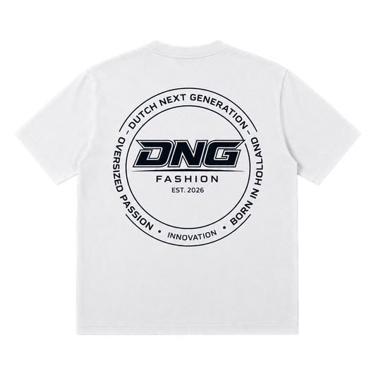 DNG 250 GSM OVERSIZED TEE - WHITE
