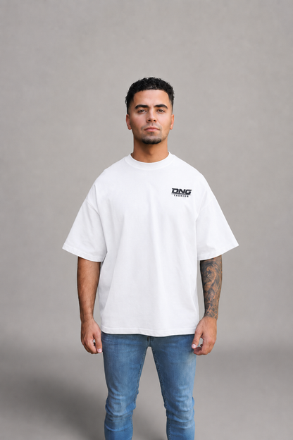 DNG 250 GSM OVERSIZED TEE - WHITE