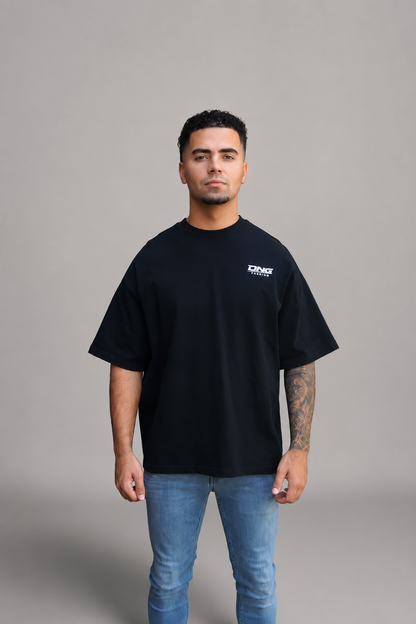 DNG 250 GSM OVERSIZED TEE - BLACK