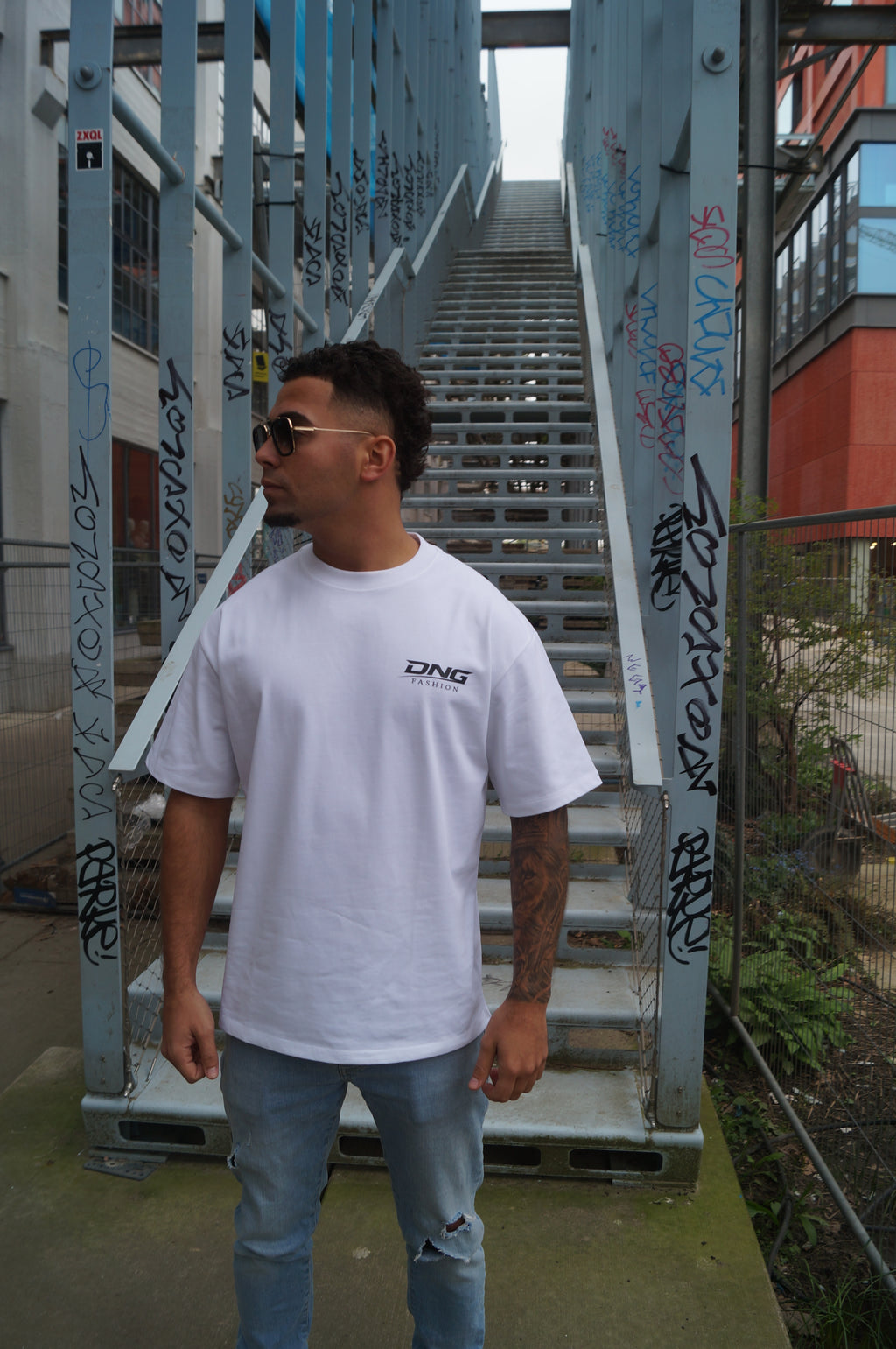 DNG Oversized Tee - White PRE-ORDER