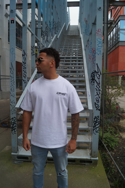 DNG 250 GSM OVERSIZED TEE - WHITE