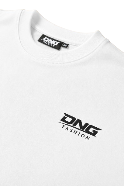 DNG 250 GSM OVERSIZED TEE - WHITE