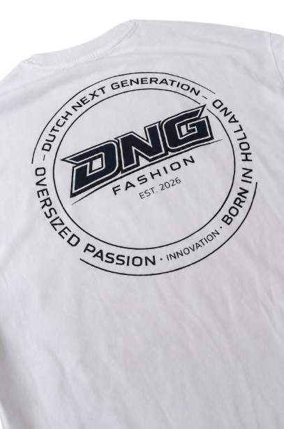 DNG 250 GSM OVERSIZED TEE - WHITE