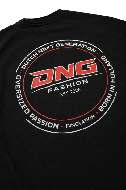 DNG 250 GSM OVERSIZED TEE - BLACK