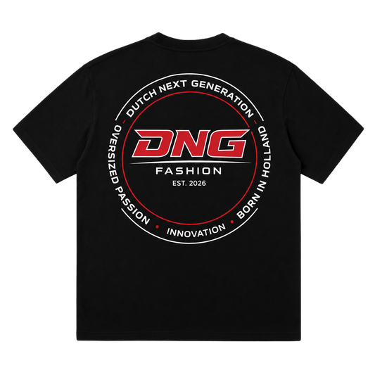 DNG 250 GSM OVERSIZED TEE - BLACK
